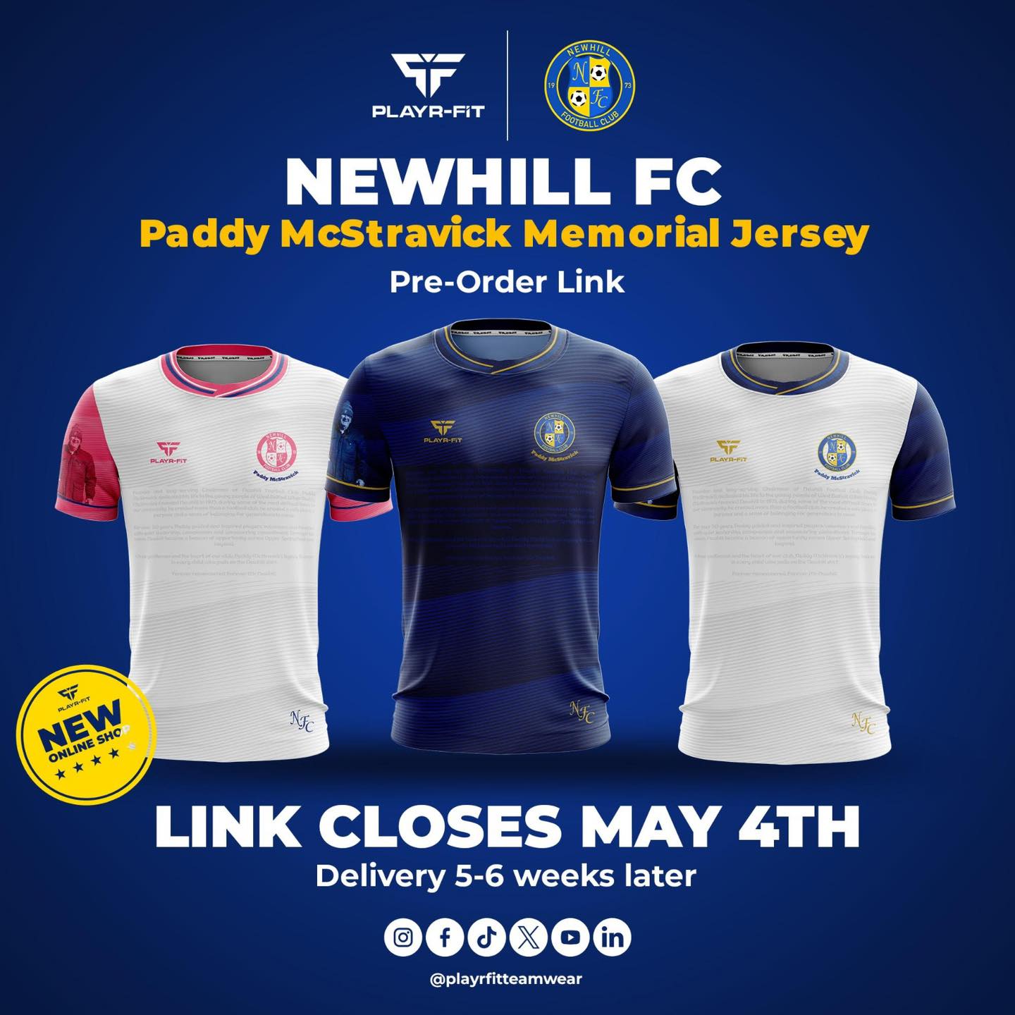 Paddy McStravick Memorial Jersey