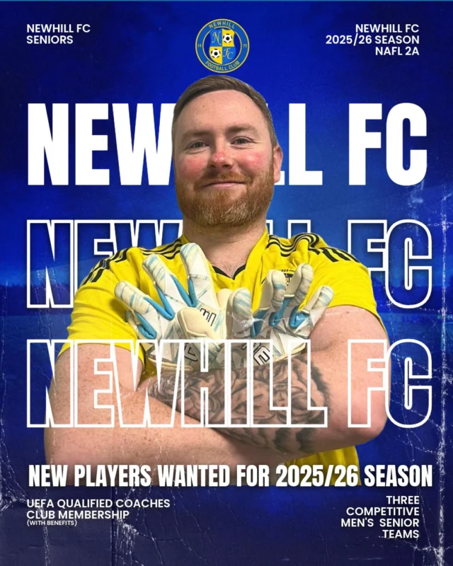 💙💛 Join Newhill FC Seniors – 2025/26 Season 💛💙

We’re building for the new season — and we’re on the lookout for ambitious, committed players to join our senior setup across three teams, including our newly promoted firsts and reserves 👊⚽️

Great setup, strong pathway, and a club that’s serious about development and success.

If you’re ready to be part of something with real momentum, get in touch 💬

🤝 Proudly supported by MJAutos @roylemac10 @EDMSolutionsNI clonardcu