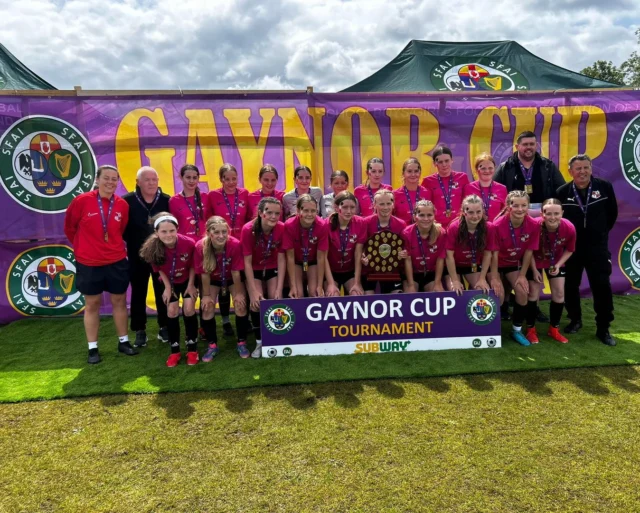 🌟 Massive congratulations to our Senior Ladies coach Amy Burns on winning the Gaynor Cup with the SBYL U14 squad! 🏆👏

A fantastic achievement and a reflection of Amy’s talent, dedication, and passion for developing young players. We’re proud to see her continue to shine on the national stage! 💙⚽️

👏 A huge well done as well to the South Belfast Youth League – brilliant to see the league our teams compete in being so well represented and successful at this level.

Proud moment all round!
